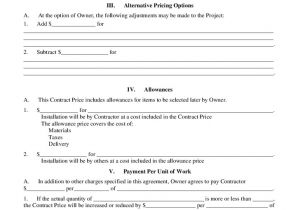 Free Construction Contract Template Construction Contract Template Real Estate forms