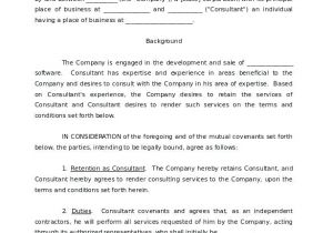 Free Consulting Contract Template Canada It Consulting Services Agreement Template Pupfip Info