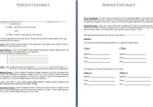 Free Contract Template for Services Rendered 11 Contract for Services Rendered Free Invoice Letter