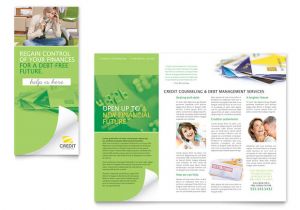 Free Counseling Flyer Template Consumer Credit Counseling Tri Fold Brochure Template Design