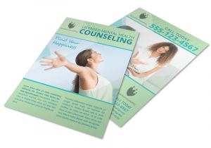 Free Counseling Flyer Template Licensed Mental Health Counseling Flyer Template