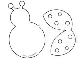 Free Craft Templates to Print Ladybug Cut Out Pattern Easter Template