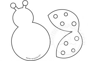 Free Craft Templates to Print Ladybug Cut Out Pattern Easter Template