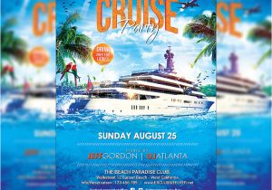 Free Cruise Ship Flyer Template Cruise Party Premium Flyer Template Facebook Cover