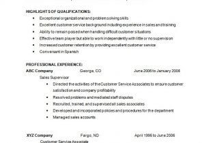 Free Customer Service Resume Templates 6 Customer Service Resume Templates Pdf Doc Free