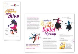 Free Dance Studio Business Plan Template Dance Studio Brochure Template Word Publisher
