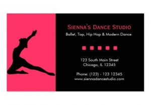 Free Dance Studio Business Plan Template Dance Studio Business Card Templates Zazzle