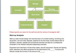 Free Dispensary Business Plan Template Medical Marijuana Resume Engineering Lab Report Example