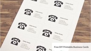 Free Diy Business Card Templates Free Diy Printable Business Card Template