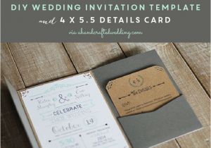 Free Diy Wedding Invites Templates Free Printable Wedding Invitation Template Planning