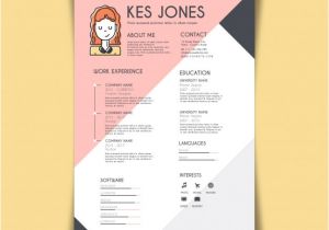 Free Download Resume format for Graphic Designer Fresher Graphic Designer Resume Template Vector Free Download