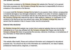 Free Email Disclaimer Template 4 Disclaimer Notice Sample Notice Letter