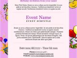 Free Email Invitation Templates for Word 23 Birthday Invitation Email Templates Psd Eps Ai