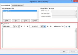 Free Email Stationery Templates for Outlook HTML Email Signature Setup In Outlook 2007