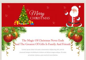 Free Email Xmas Cards Templates Merry Christmas A Newsletter Responsive Web Template