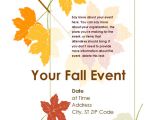 Free Fall event Flyer Templates Fall event Flyer with Leaves