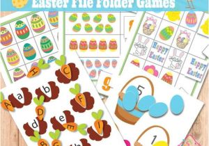 Free File Folder Game Templates Easter Worksheets Lower Case Letters and Activity Games