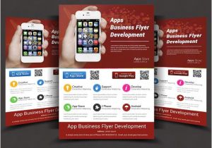 Free Flyer Design Templates App App Flyers Flyer Templates Creative Market