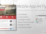 Free Flyer Design Templates App Mobile App A4 Flyer Flyer Templates Creative Market