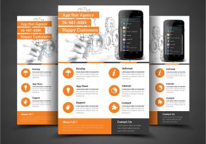 Free Flyer Design Templates App Mobile App Flyer Print Template Flyer Templates