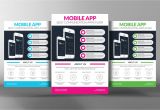 Free Flyer Design Templates App Mobile App Flyer Template Flyer Templates Creative Market