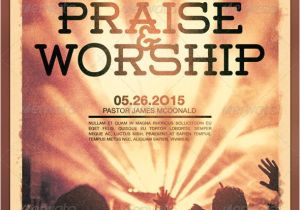 Free Flyer Templates for Church events Power Of Praise and Worship Church Flyer Template Best