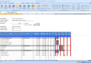 Free Gantt Chart Template for Excel 2007 Gantt Chart Excel Templates