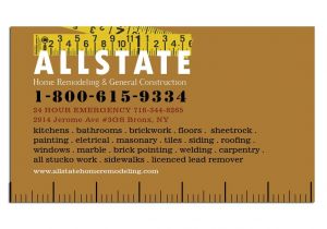 Free General Contractor Business Card Templates General Construction Business Card Dezignation