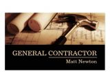 Free General Contractor Business Card Templates General Contractor Builder Manager Construction Business