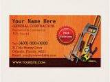 Free General Contractor Business Card Templates General Contractor Handyman Business Card Template