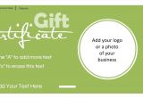 Free Gift Certificate Template with Logo Gift Certificate Template with Logo