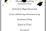 Free Graduation Announcements Templates Downloads Graduation Party Invitation Templates Free Printable