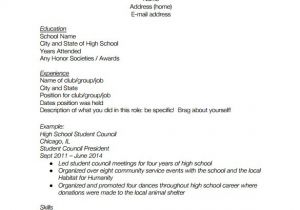 Free High School Resume Templates High School Resume Template 9 Free Word Excel Pdf