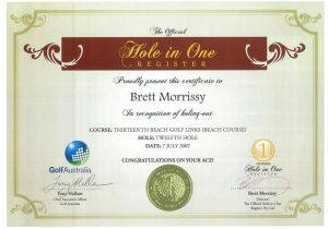 Free Hole In One Certificate Template Hole In One Certificate Template Wolgegarosua45 Blogcu Com
