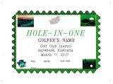 Free Hole In One Certificate Template Posters Personalized Award Certificate 216 X 279
