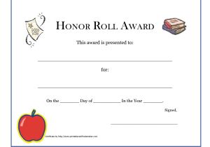 Free Honor Roll Certificate Template Ab Honor Roll Certificate Certificate Honor Roll