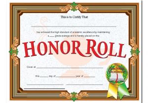 Free Honor Roll Certificate Template Certificates Honor Roll Gold Banner
