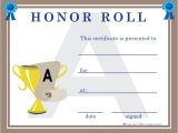 Free Honor Roll Certificate Template Free Honor Roll Certificates Certificate Free Honor Roll