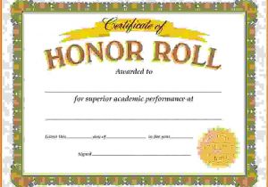Free Honor Roll Certificate Template Honor Roll Certificate Template Fee Schedule Template