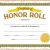 Free Honor Roll Certificate Template Honor Roll Certificate Template Fee Schedule Template