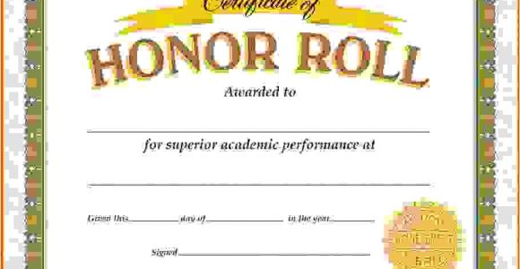 Free Honor Roll Certificate Template Honor Roll Certificate Template Fee Schedule Template