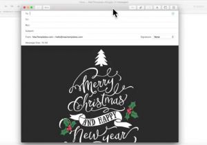 Free HTML Christmas Card Email Templates Christmas Card Email Template for Apple Mail Stationary
