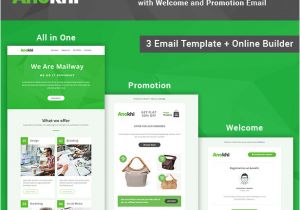 Free HTML Email Template Builder Online Anokhi Complete Email Package Responsive Templates