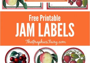 Free Jam Label Templates Free Printable Jam Labels the Graphics Fairy