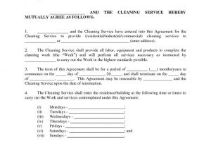 Free Janitorial Contract Template Maid Service Sample Maid Service Agreement Cleaning