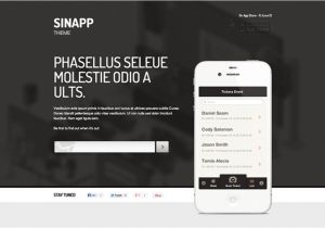 Free Landing Page Templates for WordPress Sinapp Free Landing Page WordPress theme Free Wp theme