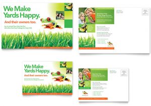 Free Lawn Care Flyer Template for Microsoft Word Lawn Maintenance Postcard Template Word Publisher