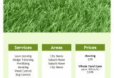 Free Lawn Mowing Service Flyer Template Lawn Care Flyer Template for Word
