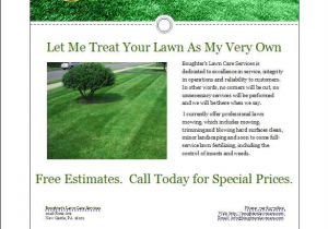 Free Lawn Mowing Service Flyer Template Mark S Lawn Care Business Flyer Lawn Care Business