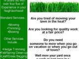 Free Lawn Mowing Service Flyer Template My Lawn Care Flyer What Do You Think Lawnsite